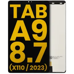 LCD Assembly Without Frame Compatible For Samsung Galaxy Tab A9 8.7" (X110) (2023) (Refurbished) (Black)