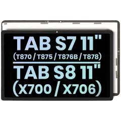 LCD Assembly Without Frame Compatible For Samsung Galaxy Tab S7 11" (2020) (T870 / T875 / T876B / T878) / Tab S8 11" (2022) (X700 / X706) (Wi-Fi & Cellular) (Service Pack) (All Colors)