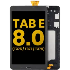 LCD Assembly With Frame For Samsung Galaxy Tab E 8.0" (T375 / T377 / T378) (2016) (Refurbished) (Black)