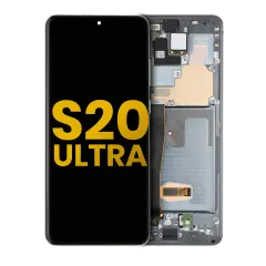 OLED Assembly With Frame Compatible For Samsung Galaxy S20 Ultra 5G (Refurbished) (Cosmic Gray)