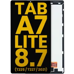 LCD Assembly Without Frame Compatible For Samsung Galaxy Tab A7 Lite 8.7" (2021) (T225 / T227) (4G Version) (Refurbished) (Black)