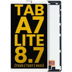 LCD Assembly Without Frame Compatible For Samsung Galaxy Tab A7 Lite 8.7" (2021) (T225 / T227) (4G Version) (Refurbished) (White)
