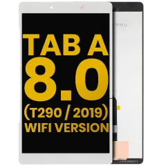 LCD Assembly Without Frame For Samsung Galaxy Tab A 8.0" (T290) (2019) (WiFi Version) (Refurbished) (White)
