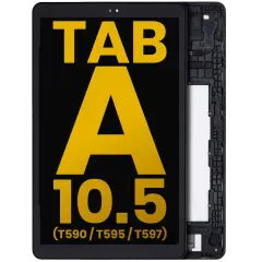 LCD Assembly With Frame Compatible For Samsung Galaxy Tab A 10.5" (T590 / T595 / T597) (Refurbished) (Black)