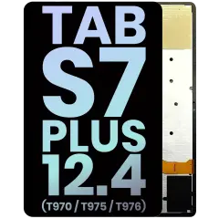 OLED Assembly Without Frame For Samsung Galaxy Tab S7 Plus 12.4" (T970 / T975 / T976) (2020) (Service Pack) (Black)