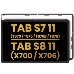 LCD Assembly Without Frame Compatible For Samsung Galaxy Tab S7 11" (T870 / T875) (2020) / Tab S8 11" (X700 / X706) (2022) (Wi-Fi / Cellular) (Refurbished) (All Colors)