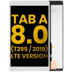 LCD Assembly Without Frame For Samsung Galaxy Tab A 8.0" (T295) (2019) (LTE Version) (Refurbished) (White)