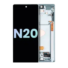 OLED Assembly With Frame Compatible For Samsung Galaxy Note 20 5G (Service Pack) (Mystic Green)