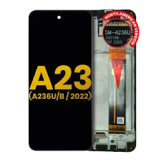 LCD Assembly With Frame Compatible For Samsung Galaxy A23 5G (A236U/B / 2022) (North American U/B Version) (Refurbished) (All Colors)