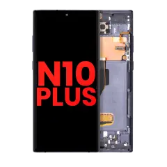 OLED Assembly With Frame For Samsung Galaxy Note 10 Plus / 5G (Aftermarket Plus) (Aura Black)