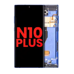 OLED Assembly With Frame For Samsung Galaxy Note 10 Plus / 5G (Aftermarket Plus) (Blue)