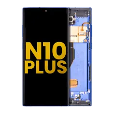 OLED Assembly With Frame Compatible For Samsung Galaxy Note 10 Plus / 5G (Refurbished) (Blue)
