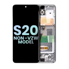 OLED Assembly With Frame Compatible For Samsung Galaxy S20 5G (Non-Verizon 5G UW Frame) (Service Pack) (Cosmic Gray)