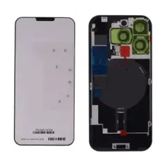 Back Glass With Steel Plate With Wireless NFC Charging MagSafe Magnet & Flashlight Flex Compatible For IPhone 16 Pro (Genuine OEM) (Desert Titanium)