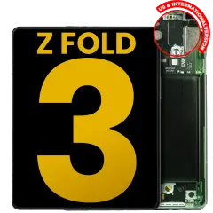 Inner OLED Assembly With Frame Compatible For Samsung Galaxy Z Fold 3 5G (US & International) (Refurbished) (Phantom Green)