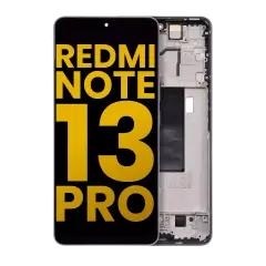 OLED Assembly With Frame Compatible For Xiaomi Redmi Note 13 Pro 5G (Refurbished) (Violet)