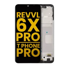LCD Assembly With Frame Compatible For T-Mobile Revvl 6X Pro 5G / T Phone Pro (Refurbished) (All Colors)