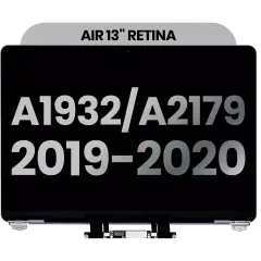 Complete LCD Display Assembly Compatible For MacBook Air 13" Retina (A1932 / Mid 2019) / (A2179 / Early 2020) (Used OEM Pull: Grade C) (Silver)