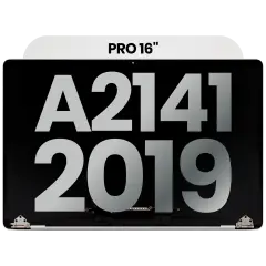 Complete LCD Display Assembly Compatible For MacBook Pro 16" (A2141 / Mid 2019) (Used OEM Pull: Grade C) (Silver)