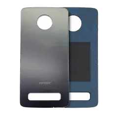 Back cover Glass Compatible For Motorola Moto Z4 (XT1980-3 / 2019) (Verizon) (Genuine OEM) (Gray)