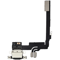 Charging Port Flex Cable With Board For iPhone 16 Pro (Genuine OEM) (Black Titanium)