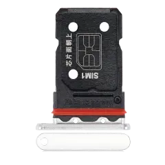 Dual Sim Card Tray Compatible For OnePlus 10 Pro (Panda White)