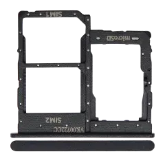 Dual Sim Card Tray Compatible For Samsung Galaxy A01 Core (A013 / 2020) (Black)