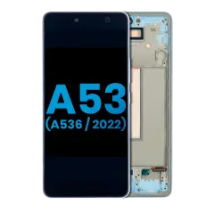 LCD Assembly With Frame Compatible For Samsung Galaxy A53 5G (A536 / 2022) (Without Finger Print Sensor) (Aftermarket: Incell) (Blue)