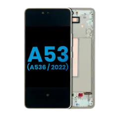 LCD Assembly With Frame Compatible For Samsung Galaxy A53 5G (A536 / 2022) (Without Finger Print Sensor) (Aftermarket: Incell) (White)