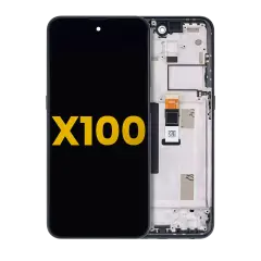 LCD Assembly With Frame Compatible For Nokia X100 5G (Refurbished) (Blue)