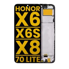 LCD Assembly With Frame Compatible For Honor X6 / X6S / X8 5G / 70 Lite 5G (Refurbished) (All Colors)
