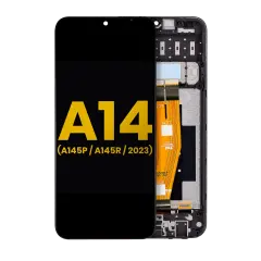 LCD Assembly With Frame Compatible For Samsung Galaxy A14 4G (A145P / A145R / 2023) (Refurbished) (All Colors)