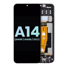 LCD Assembly With Frame Compatible For Samsung Galaxy A14 4G (A145P / A145R / 2023) (Service Pack) (All Colors)