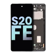 OLED Assembly With Frame Compatible For Samsung Galaxy S20 FE 4G / 5G (Service Pack) (Cloud Navy)