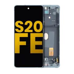 OLED Assembly With Frame Compatible For Samsung Galaxy S20 FE 4G / 5G (Refurbished) (Cloud Mint)