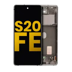 OLED Assembly With Frame Compatible For Samsung Galaxy S20 FE 4G / 5G (Refurbished) (Cloud White)