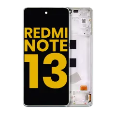 OLED Assembly With Frame Compatible For Xiaomi Redmi Note 13 4G (Refurbished) (Mint Green)
