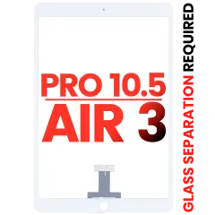 Digitizer For iPad Pro 10.5" / iPad Air 3 (Glass Separation Required) (Aftermarket Plus) (White)