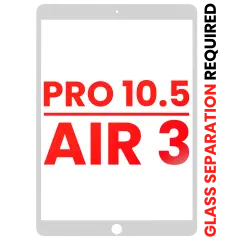 Front Glass Only Compatible For iPad Pro 10.5" / iPad Air 3 (White) (Glass Separation Required)