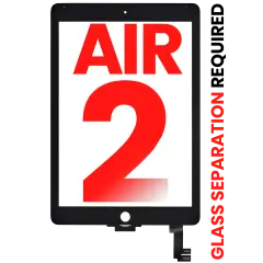 Digitizer For iPad Air 2 (Glass Separation Required) (Aftermarket Plus) (Black)