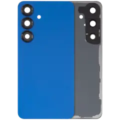 Back Cover Glass With Camera Lens Compatible For Samsung Galaxy S25 5G (No Logo) (Aftermarket Plus) (Navy)