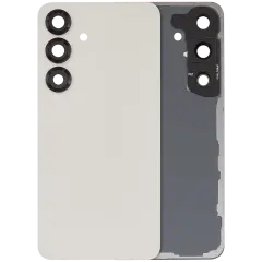 Back Cover Glass With Camera Lens Compatible For Samsung Galaxy S25 5G (No Logo) (Aftermarket Plus) (Pink Gold)