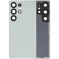 Back Cover Glass With Camera Lens Compatible For Samsung Galaxy S25 Ultra 5G (No Logo) (Aftermarket Plus) (Titanium Jade Green)