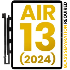 Digitizer Compatible For iPad Air 13" (2024) (Glass Separation Required) (Premium) (Black)