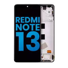 LCD Assembly With Frame Compatible For Xiaomi Redmi Note 13 4G  (Aftermarket: Incell) (Midnight Black)