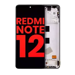 OLED Assembly With Frame Compatible For Xiaomi Redmi Note 12 4G (Aftermarket Plus) (All Colors)