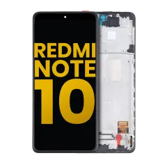 OLED Assembly With Frame Compatible For Xiaomi Redmi Note 10 4G / Redmi Note 10S  (Refurbished) (All Colors)