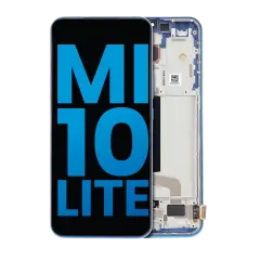 LCD Assembly With Frame Compatible For Xiaomi Mi 10 Lite 5G (Aftermarket: Incell) (Aurora Blue)