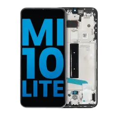 LCD Assembly With Frame Compatible For Xiaomi Mi 10 Lite 5G (Aftermarket: Incell) (Cosmic Gray)