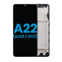 LCD Assembly With Frame (Without Finger Print Sensor) Compatible For Samsung Galaxy A22 4G (A225 / 2021) (Aftermarket: Incell) (All Colors)